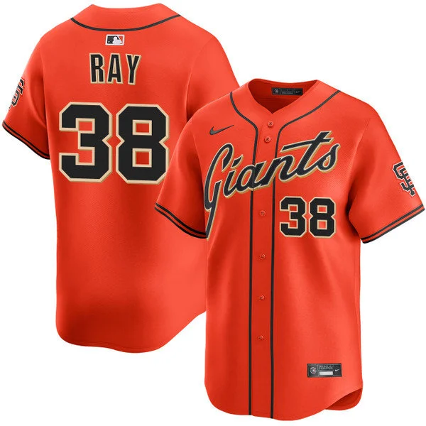 Mens San Francisco Giants #38 Robbie Ray Nike Orange Alternate Limited Player Jersey