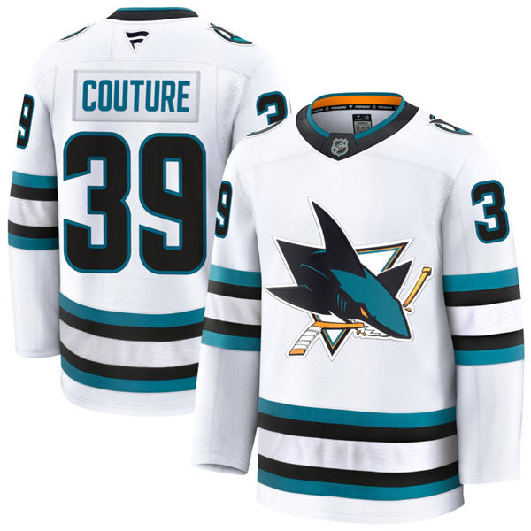 Mens San Jose Sharks #39 Logan Couture Fanatics Away White Jersey