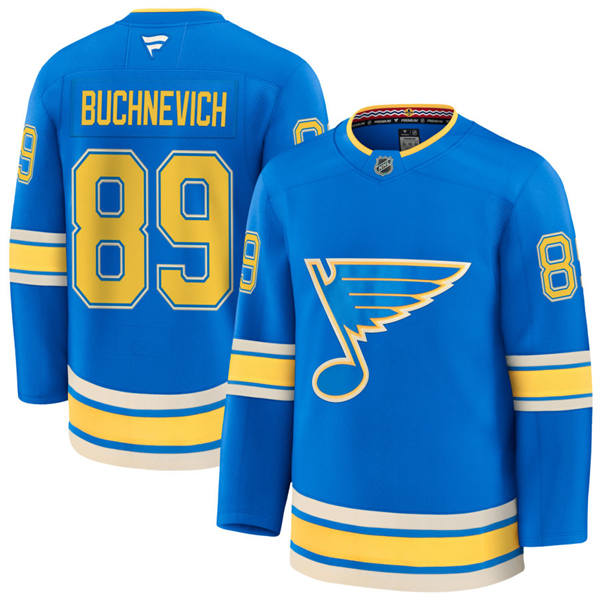 Mens St. Louis Blues #18 Robert Thomas Light Blue Alternate Player Jersey