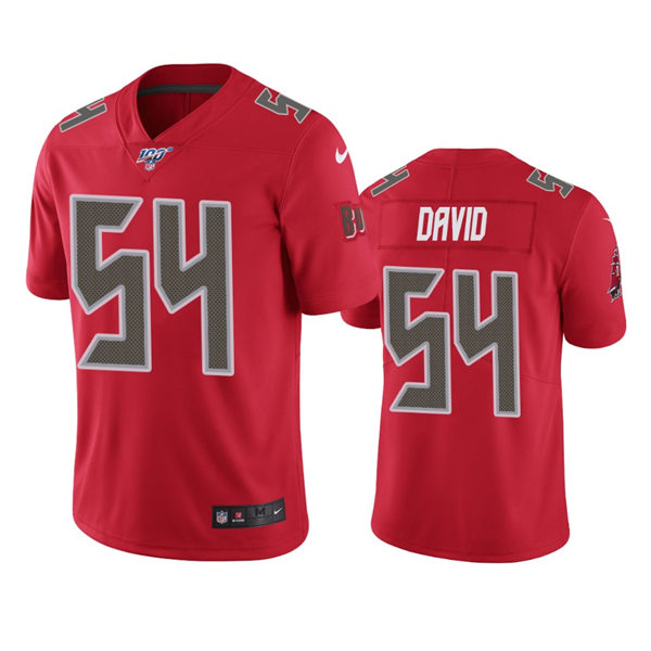 Mens Tampa Bay Buccaneers #54 Lavonte David Nike Red Color Rush Vapor Limited Jersey