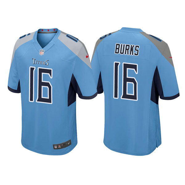 Mens Tennessee Titans #16 Treylon Burks Nike Light Blue Alternate Vapor Untouchable Limited Jersey