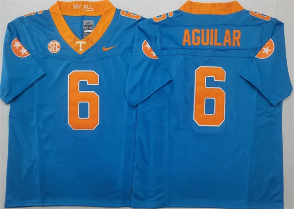 Mens Tennessee Volunteers #6 Joey Aguilar Nike Blue F.U.S.E. Limited Football Jersey