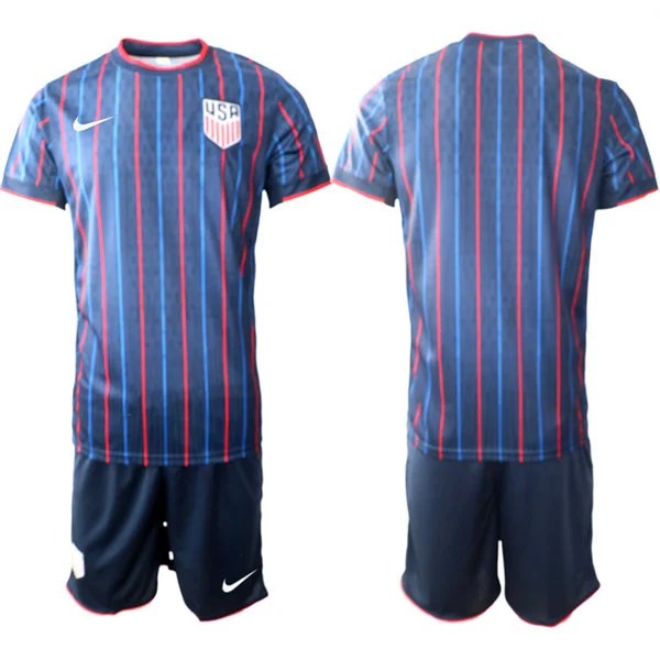 Mens USA Soccer Blank 2025 Heartbeat Away Navy Red Team Jersey Suit