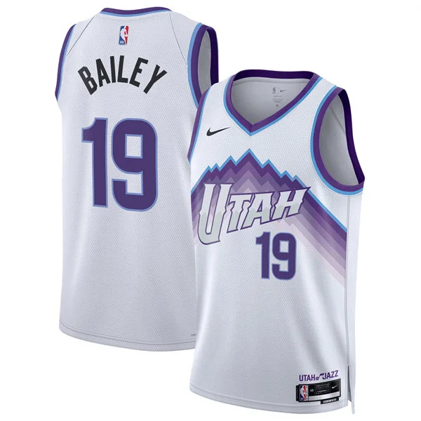 Mens Utah Jazz #19 Ace Bailey White 2025-26 Association Edition uniform Jersey