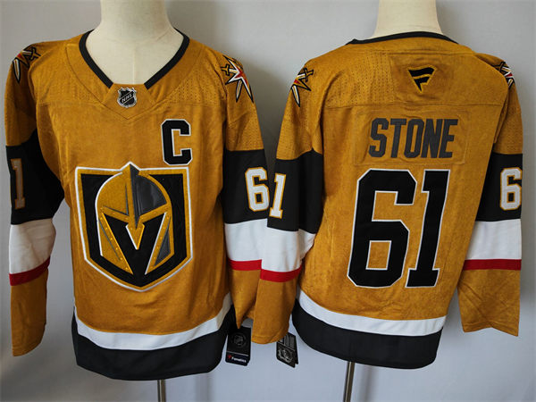 Youth Vegas Golden Knights #61 Mark Stone Stitched Fanatics Gold Home Player Jersey
