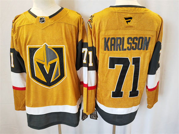 Youth Vegas Golden Knights #71 William Karlsson Stitched Fanatics Gold Home Player Jersey