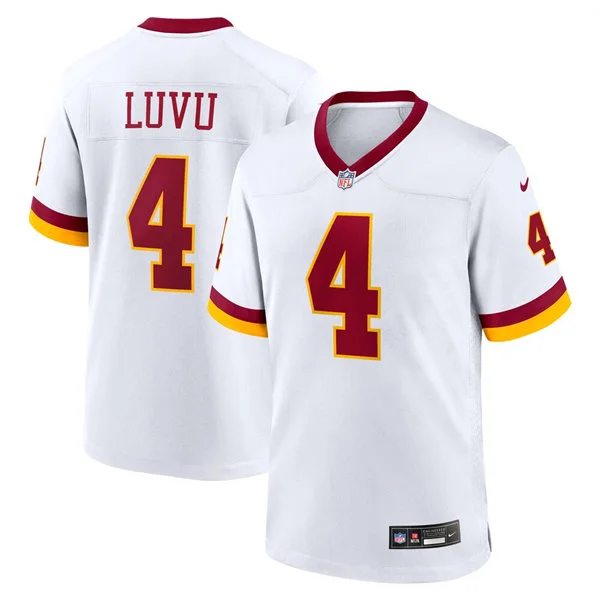 Mens Washington Commanders #4 Frankie Luvu White REDSKINS ERA Retro Nike Vapor F.U.S.E. Limited Jersey