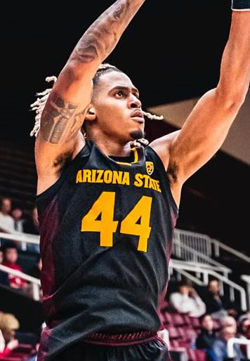 Mens Youth Arizona State Sun Devils #44 Adam Miller 2023-24 Black basketball Game Jersey