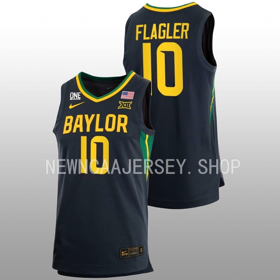 Mens Youth Baylor Bears #10 Adam Flagler Nike Charcoal College Basketball Game Jersey