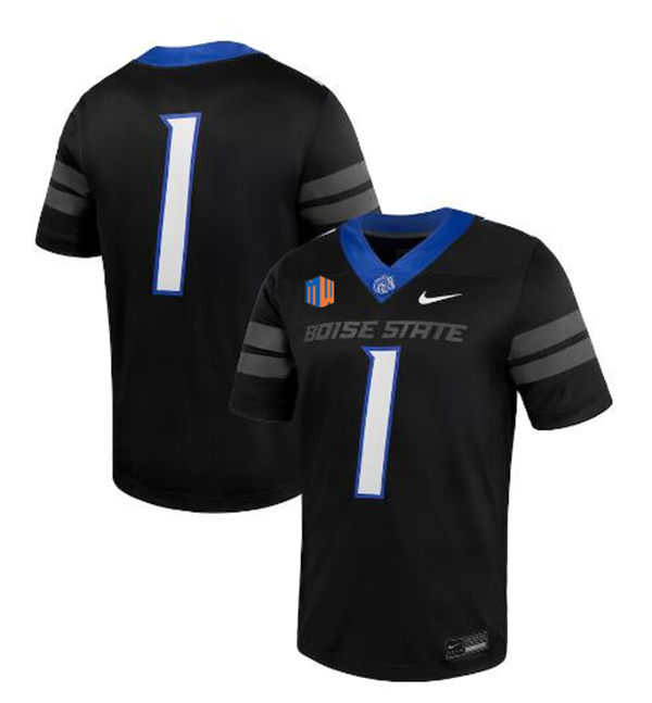 Men's Youth Boise State Broncos Custom Nike 2020 Black Football Jersey