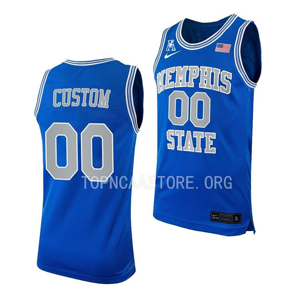 Mens Youth Memphis Tigers Custom Nike Royal Retro College Basketball Jersey