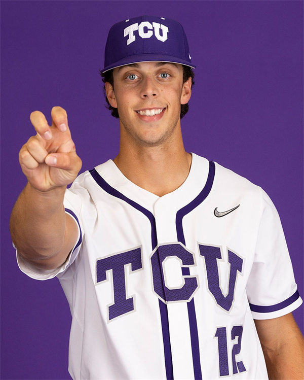 Mens Youth TCU Horned Frogs Custom Nike White Baseball Game Jersey