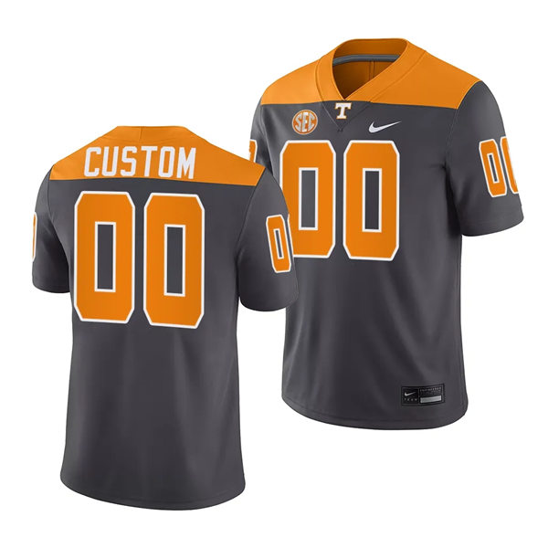 Men's Youth Tennessee Volunteers Custom 2023 Nike ARTFUL DODGER SMOKEY GREY Football Uniform Jersey