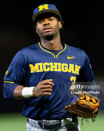 Michigan Wolverines Custom 2026 Navy Pullover College Baseball Game Jersey