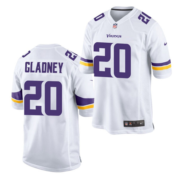 Men's Minnesota Vikings #20 Jeff Gladney Nike White Vapor Untouchable Limited Jersey