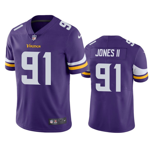Men's Minnesota Vikings #91 Patrick Jones II Nike Purple Vapor Untouchable Limited Jersey