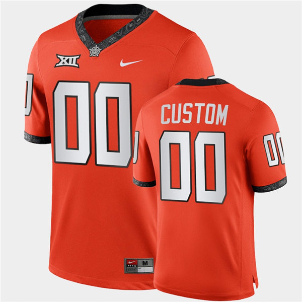 Mens Oklahoma State Cowboys Custom Orange Nike Football Game Jersey