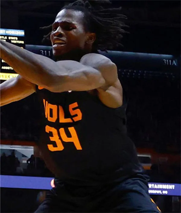 Tennessee Volunteers #34 Felix Okpara Nike 2025-26 Black College Basketball Game Jersey