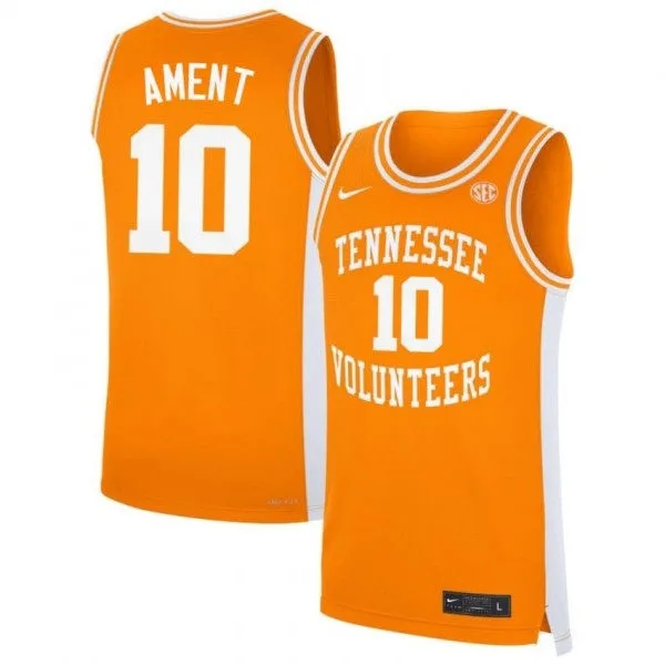 Tennessee Volunteers #10 Nate Ament Nike 2025-26 Orange College Basketball Game Jersey Tennessee Volunteers #10 Nate Ament Nike 2025-26 Orange College Basketball Game Jersey