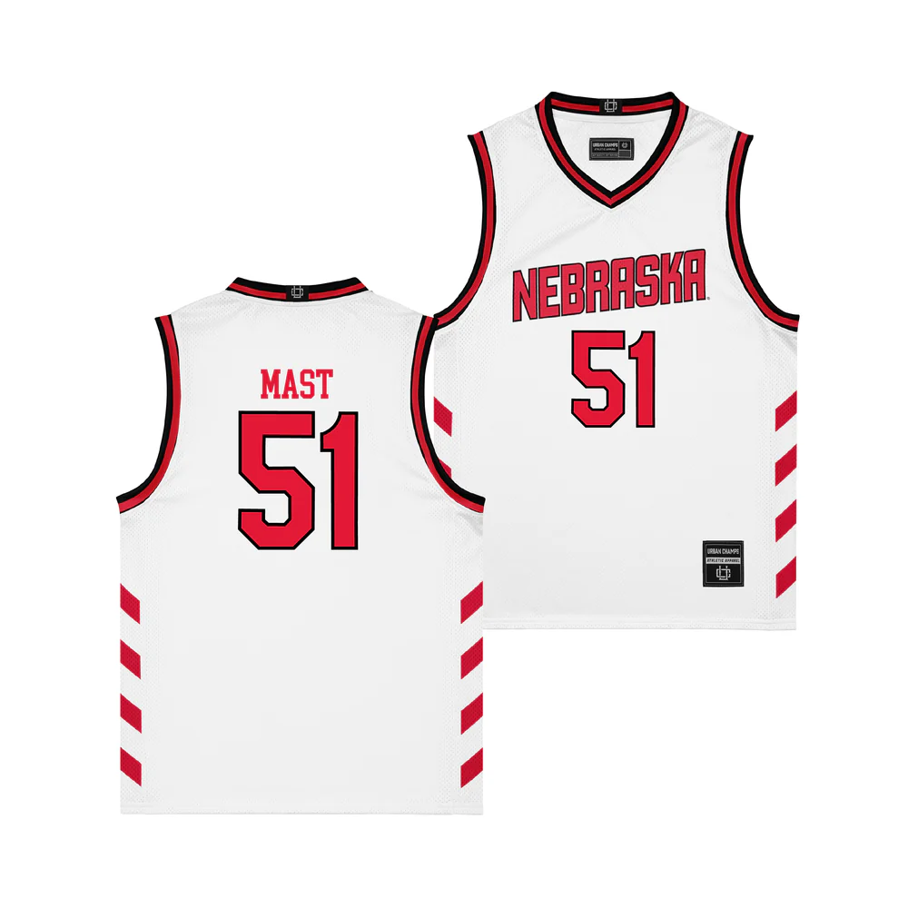 Nebraska Cornhuskers Custom White 1996 Throwback Basketball jersey
