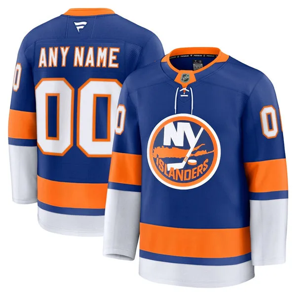 Men's New York Islanders Custom Fanatics Royal Home Jersey