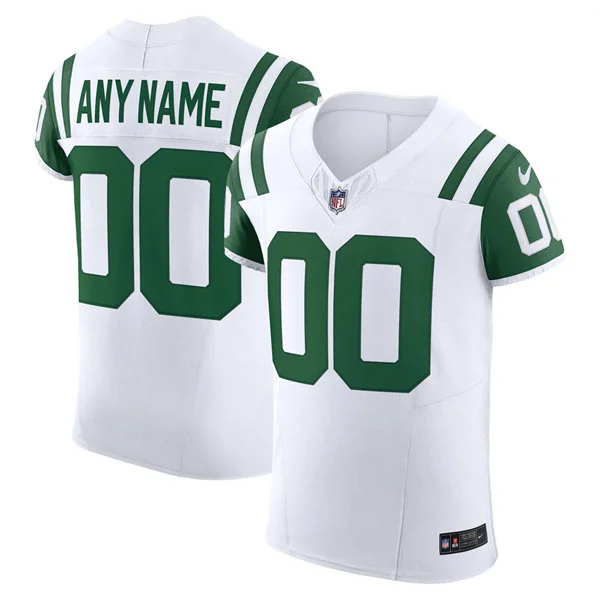 Mens Youth New York Jets Custom Nike White Alternate Classic Jersey