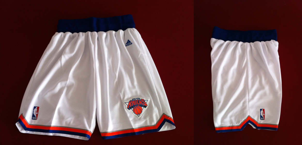 Adidas New York Knicks White Shorts