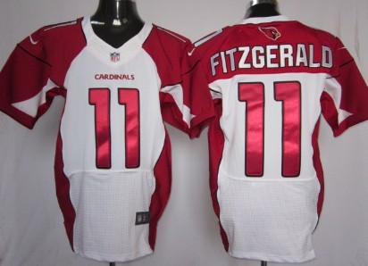 Mens Nike Arizona Cardinals #11 Larry Fitzgerald White Elite Jersey