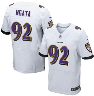 Men's Baltimore Ravens #92 Haloti Ngata Nik Elite Jersey