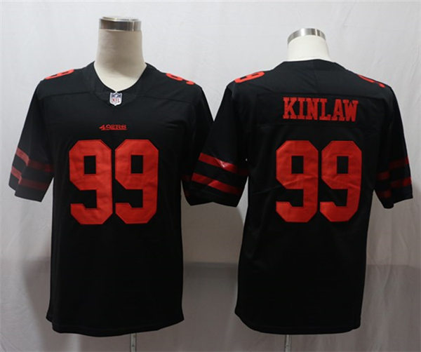 Men's San Francisco 49ers #99 Javon Kinlaw Nike Black Alternate Vapor Limited Player Jersey