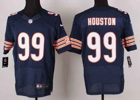 Men's Chicago Bears #99 Lamarr Houston Blue Nik Elite Jersey