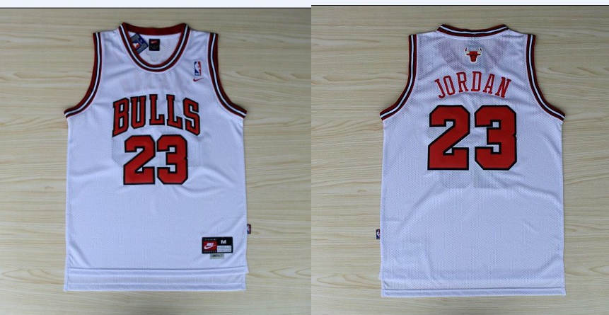 Nike Chicago Bulls #23 Michael Jordan Jersey white