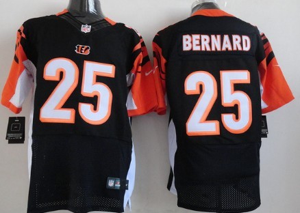 Men' Cincinnati Bengals #25 Giovani Bernard Black Nik Elite Jersey
