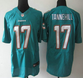 Men's Miami Dolphins #17 Ryan Tannehill 2013 Green Nike Elite Jersey   