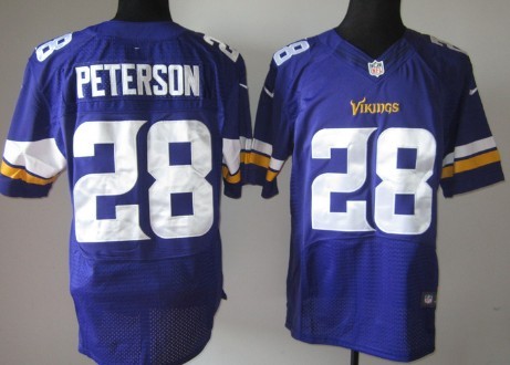 Nik Minnesota Vikings #28 Adrian Peterson 2013 Purple Elite Jersey