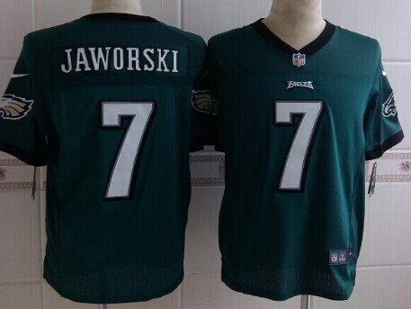 Men's Philadelphia Eagles #7 Ron Jaworski Retired Player Green Nik Elite Jersey