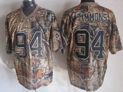 Men's Pittsburgh Steelers #94 Lawrence Timmons Camo Nik Elite Jersey     