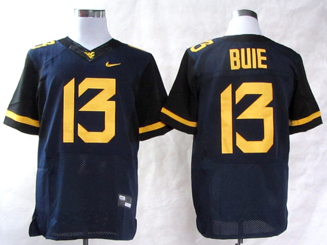 Nike West Virginia Mountaineers #13 Andrew Buie  College Football Elite Jerseys  Blue