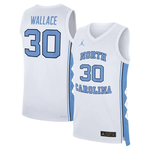 North Carolina Tar Heels #30 Rasheed Wallace White College Basketball Jersey