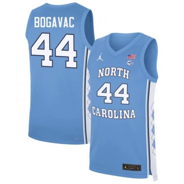 North Carolina Tar Heels #44 Luka Bogavac Blue College Basketball Game Jersey