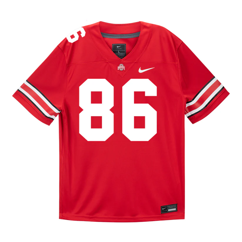 Ohio State Buckeyes #86 Max Klare F.U.S.E. Limited Scarlet College Football Game Jersey