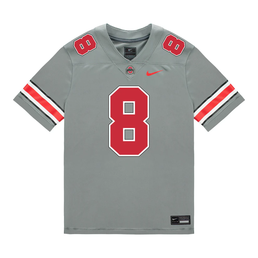 Ohio State Buckeyes #8 Arvell Reese 2025 Alternate Gary Nike F.U.S.E. Limited College Football Game Jersey Ohio State Buckeyes #8 Arvell Reese 2025 Alternate Gary Nike F.U.S.E. Limited College Football Game Jersey