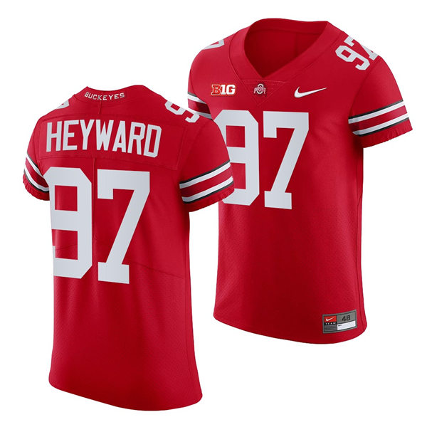 Men's Ohio State Buckeyes #97 Cameron Heyward Nike Scarlet College Football Game Jersey