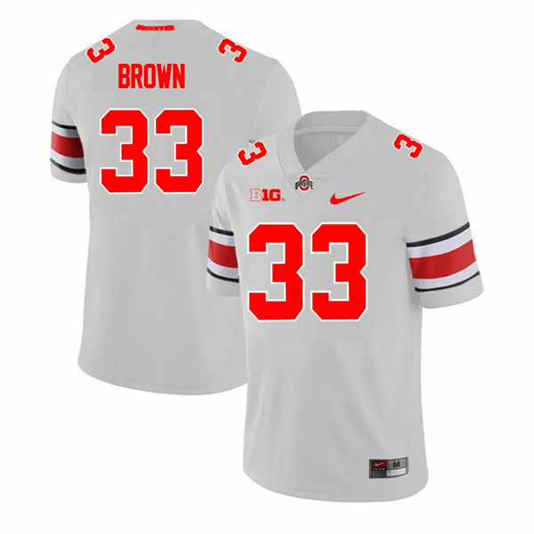 Mens Ohio State Buckeyes #33 Devin Brown Alternate Gary F.U.S.E.Limited Football Jersey