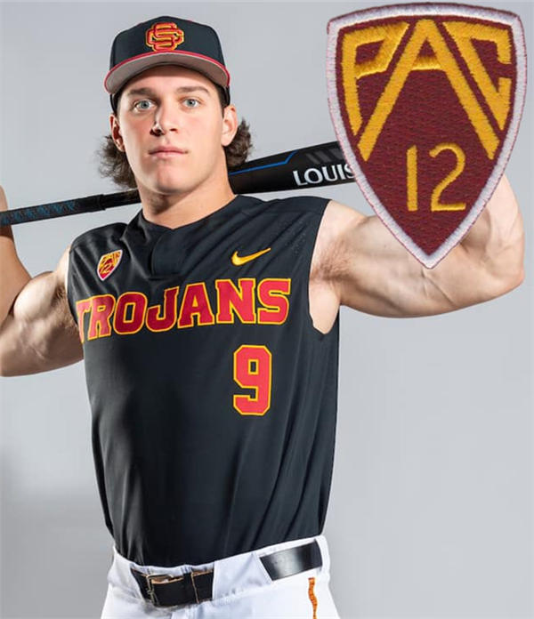 Men's Youth Womens USC Trojans Custom PAC12 Black Sleeveless Baseball JERSEY