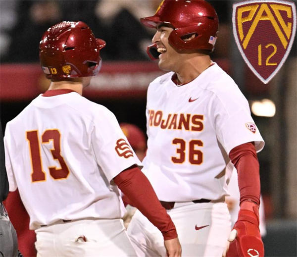 Men's Youth Womens USC Trojans Custom PAC12 White Baseball JERSEY