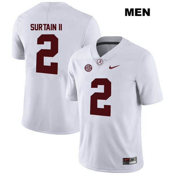 Patrick Surtain II Alabama Crimson Tide Men's Jersey - #2 NCAA White Game