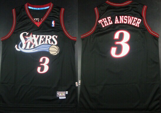 Men's Philadelphia 76ers #3 Allen Iverson 