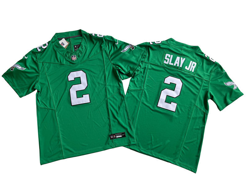 Mens Philadelphia Eagles #2 Darius Slay Jr  2023 Nike Kelly Green 1996 Retro F.U.S.E. Limited Jersey