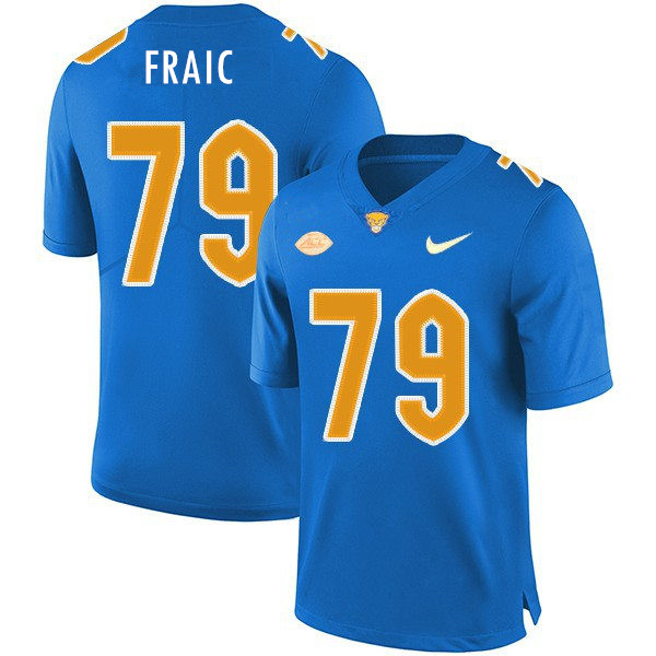 Mens Pittsburgh Panthers #79 Bill Fralic Nike 2020 Royal College Football Game Jersey